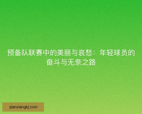 预备队联赛中的美丽与哀愁：年轻球员的奋斗与无奈之路